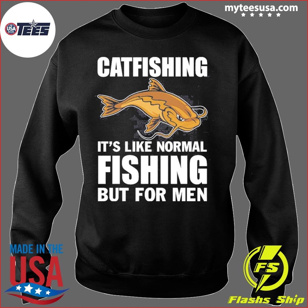 Funny Catfishing Design For Catfish Fishing Ladies' V-Neck Tshirt