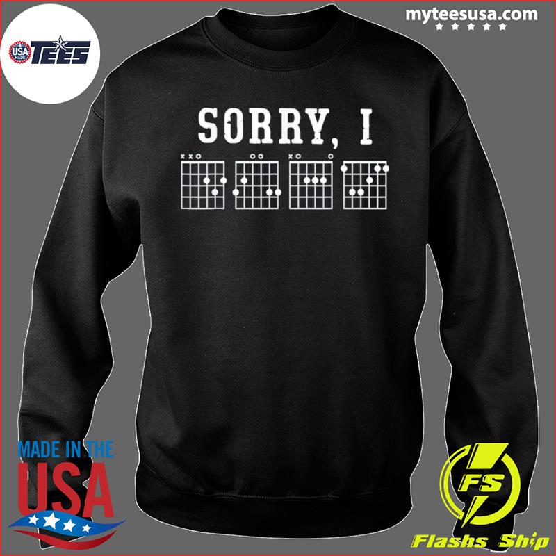 Sorry I DGAF Funny Hidden Message Guitar Chords Toddler Hoodie