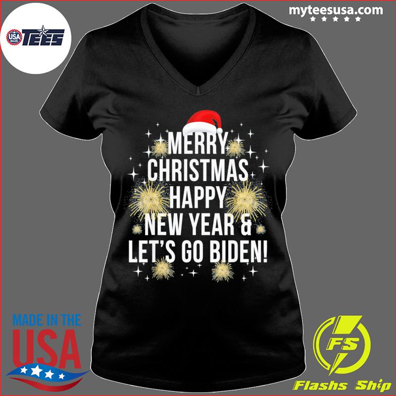 Let's Go Brandon T-Shirt Anti Biden Merry Christmas