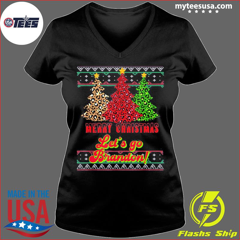 Let's Go Brandon T-Shirt Anti Biden Merry Christmas