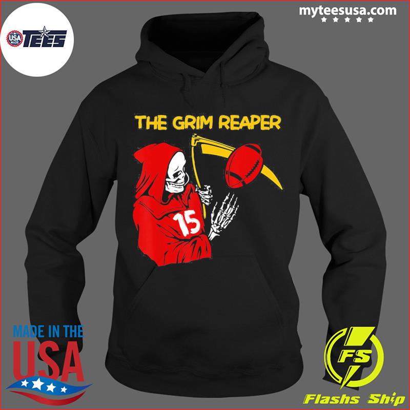 When it's grim be the grim reaper football Kansas City 2022 T-shirt,  hoodie, sweater, long sleeve and tank top