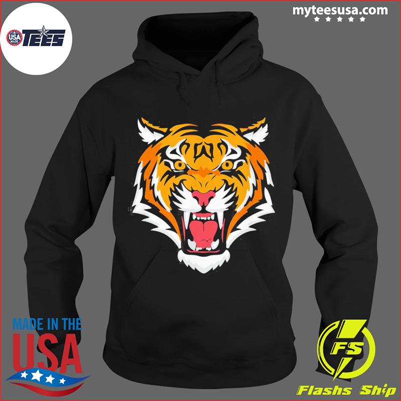 : Cool Bengal Tiger with Sunglasses Pullover Hoodie