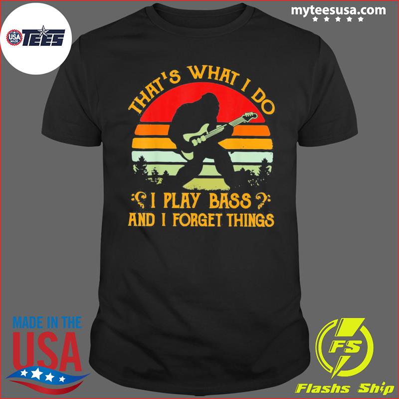 Bigfoot Plays Bass T-Shirt