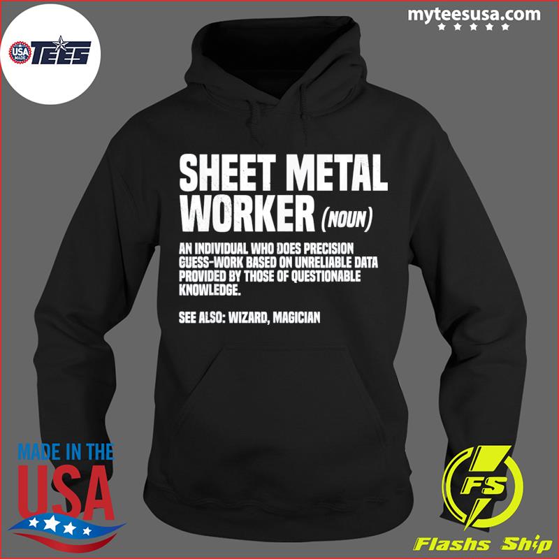 Sheet metal outlet worker hoodie