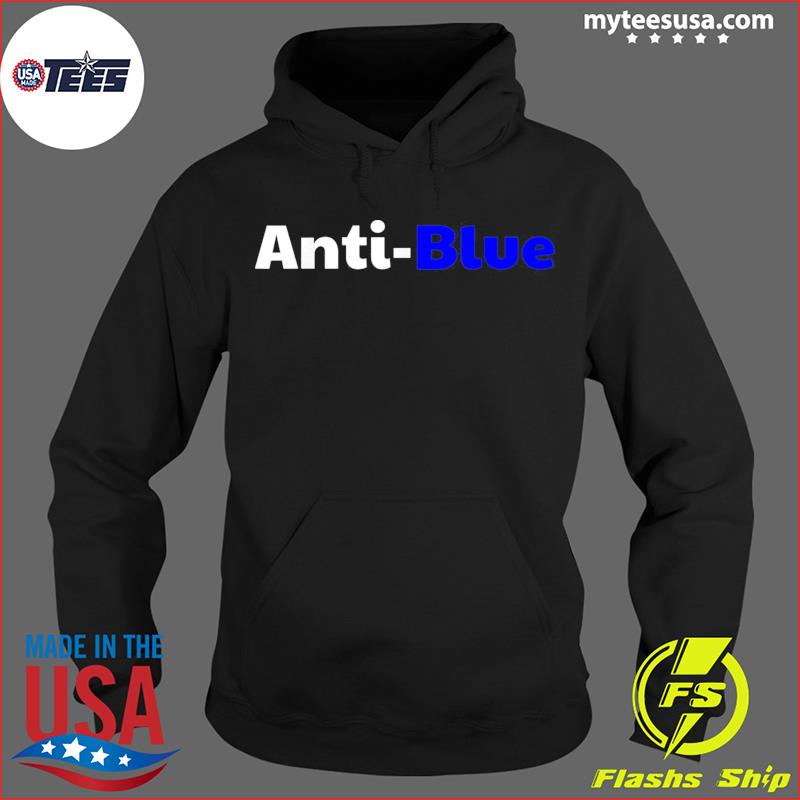 Anti best sale blue hoodie