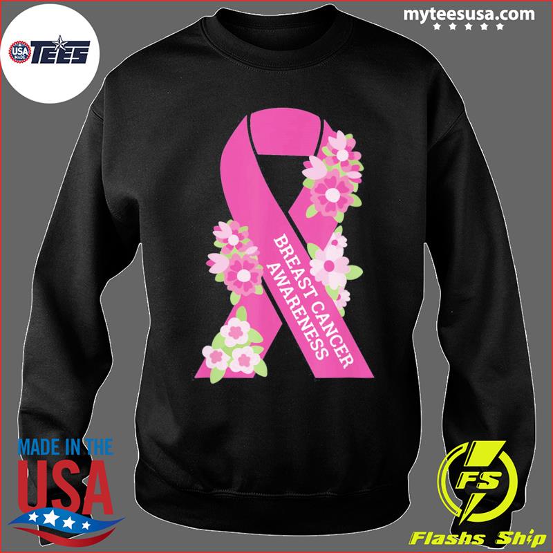 Cancer Shirt Women Breast Cancer Shirts Ribbon Awareness Sweatshirt