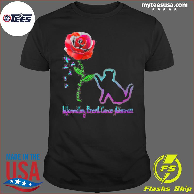 Paws for a cure Inflammatory Breast Cancer Awareness T-Shirt