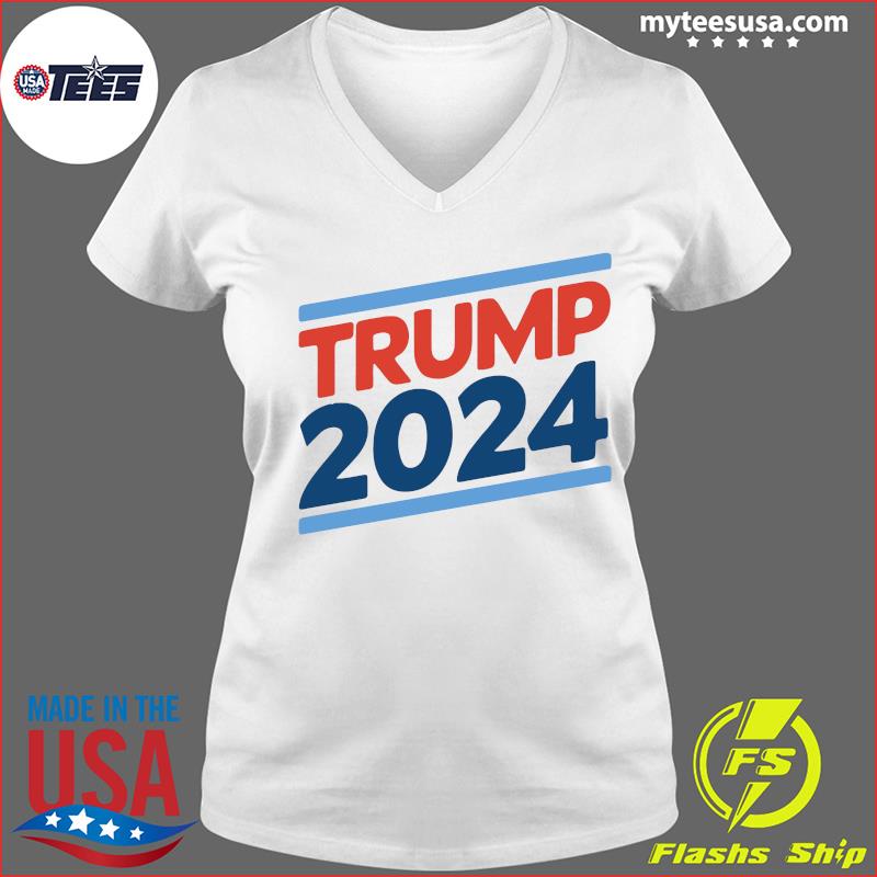 Trump 2022 2024 Retro Crew Neck Shirt Ladies V-neck