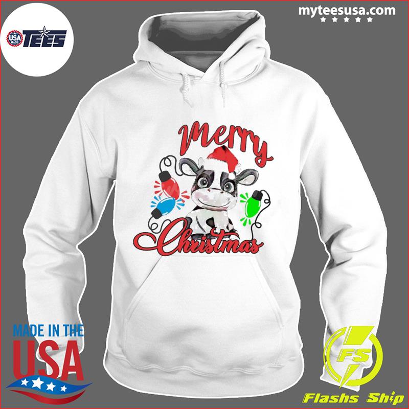 Merry Christmas Santa Cow Cute Christmas Cows sublimation Sweatshirt,  hoodie, sweater and long sleeve