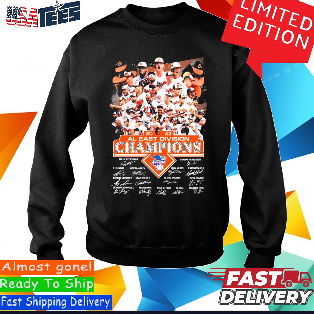 Team Baltimore Orioles Champions AL East Division 2023 Signatures Shirt -  Guineashirt Premium ™ LLC