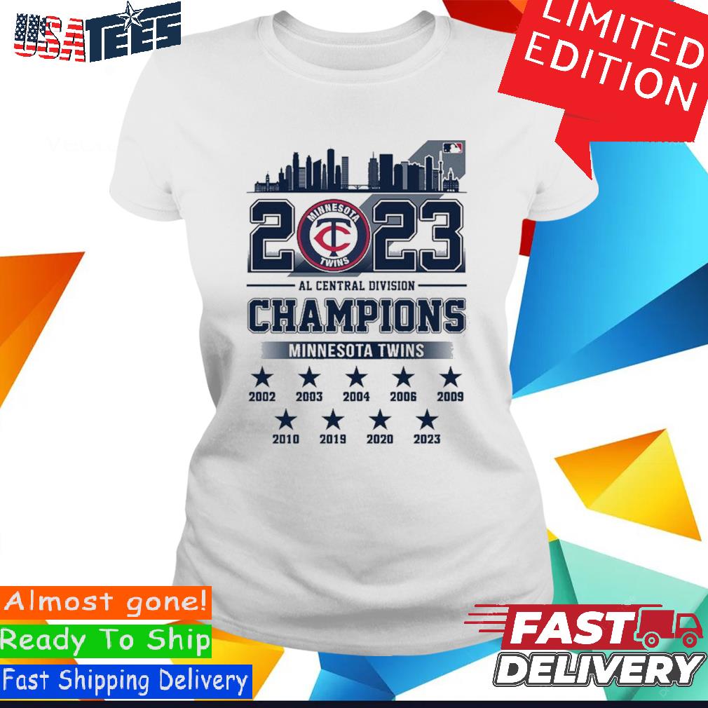 Official City Skyline 2023 AL Central Division Champions Minnesota