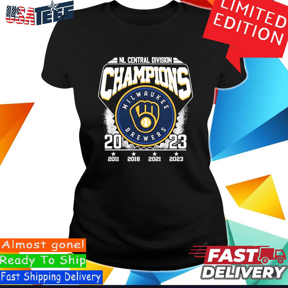 NL Central Divison Champions Milwaukee Brewers 2011 2018 2021 2023 T-Shirt