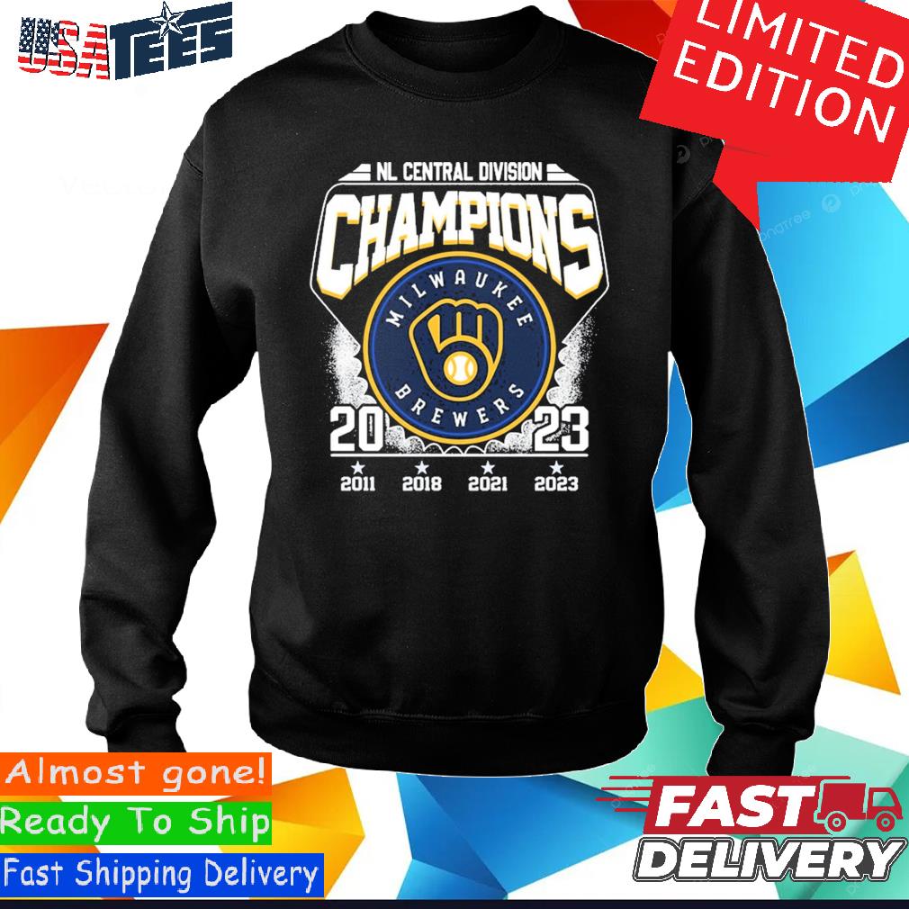 NL Central Divison Champions Milwaukee Brewers 2011 2018 2021 2023 shirt,  hoodie, sweater, long sleeve and tank top