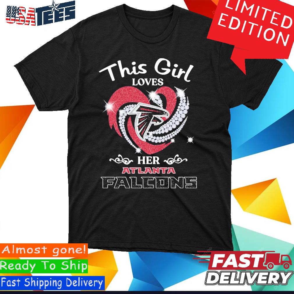 Girls Atlanta Falcons T-Shirt New Era Long Sleeve Tee