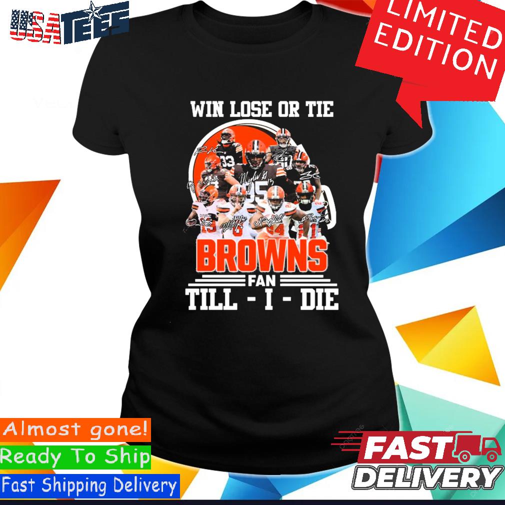 The cleveland browns 75th anniversary signatures for fans Tshirt Hoodie  Sweater in 2023