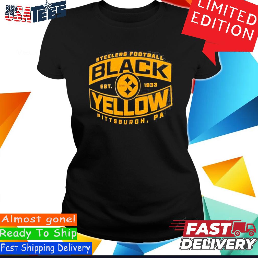 BLACK AND YELLOW Unisex Tee Pittsburgh Steelers Football 