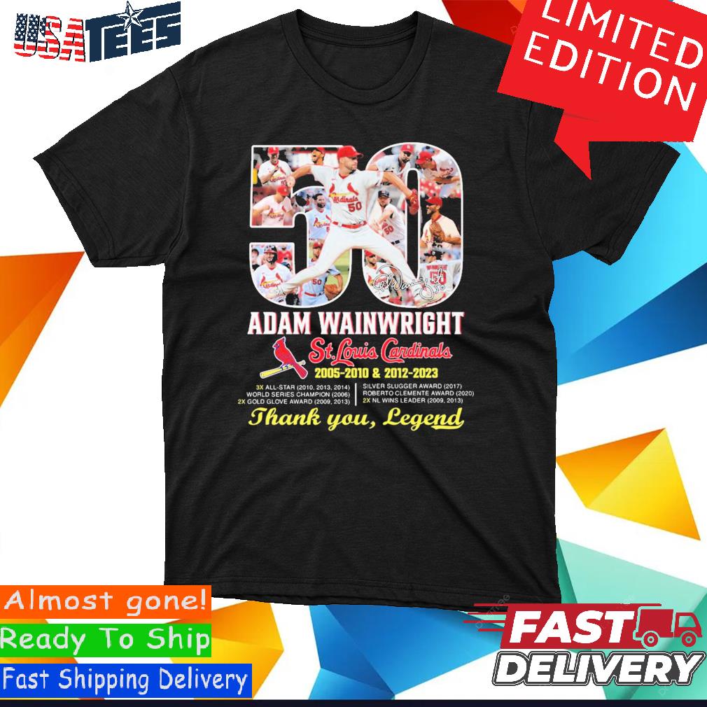 Adam Wainwright 2013 St. Louis Cardinals World Series Grey Road