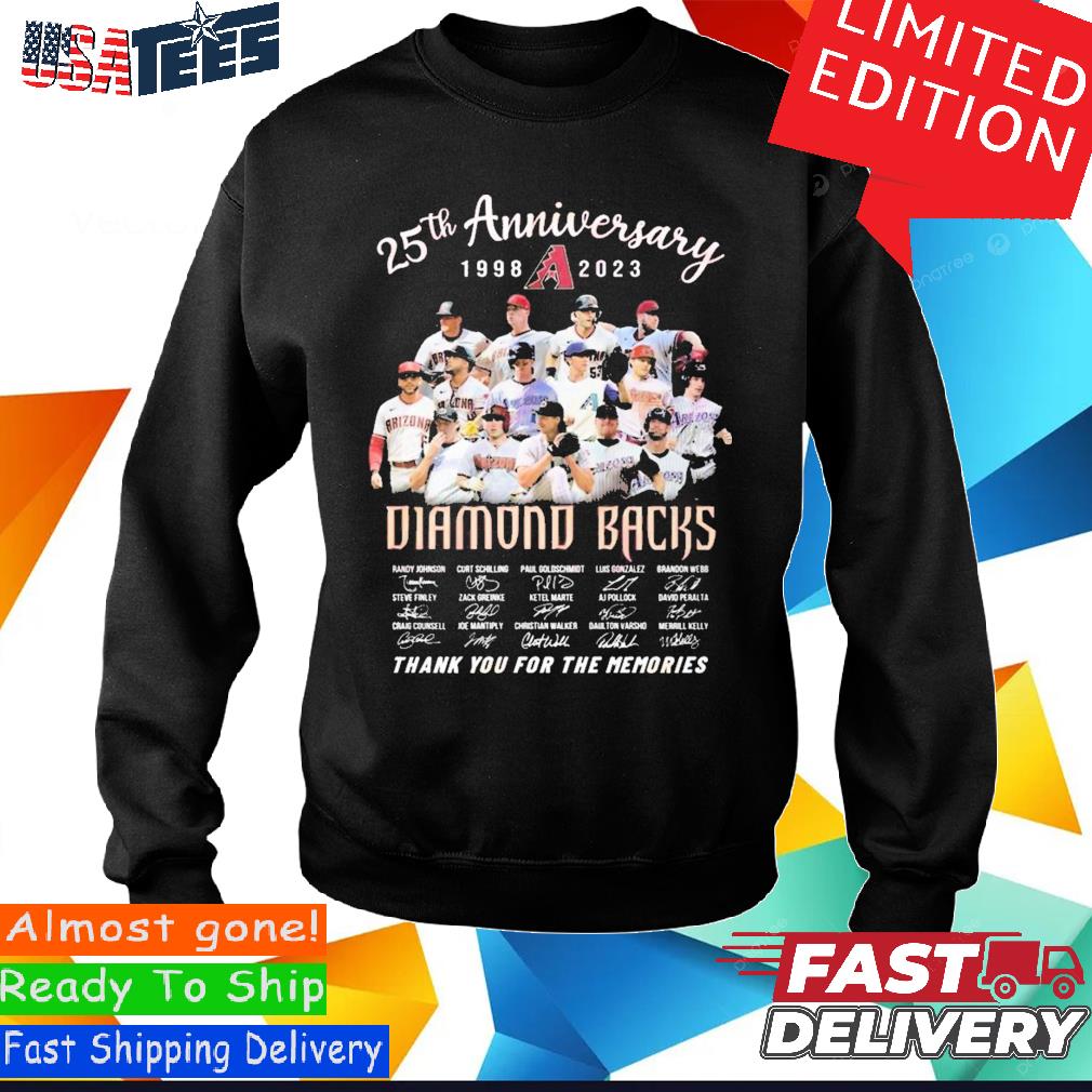 Arizona Diamondbacks Home Of The D Backs 25th Anniversary Memories T Shirt  - Growkoc