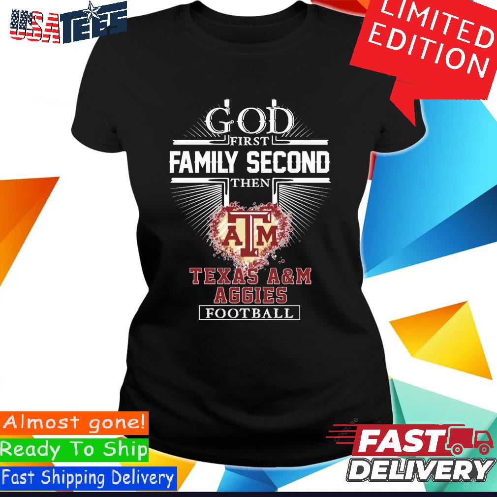 Houston Texans Shirt God First Family Second - High-Quality