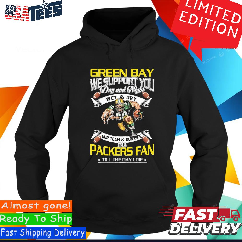 Green Bay Packers Dog Hoodie Shirt Medium