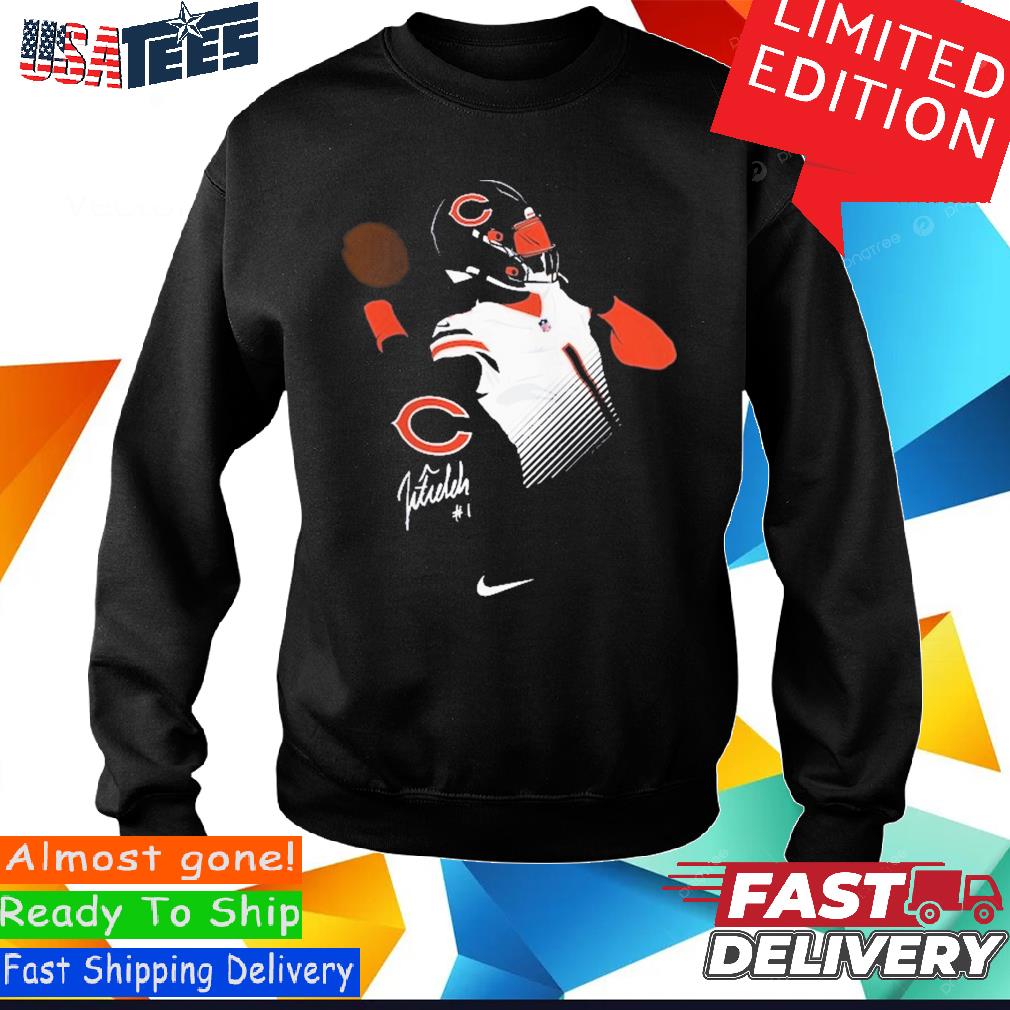 Justin Fields 1 Chicago Bears player basketball poster shirt, hoodie,  sweater, long sleeve and tank top