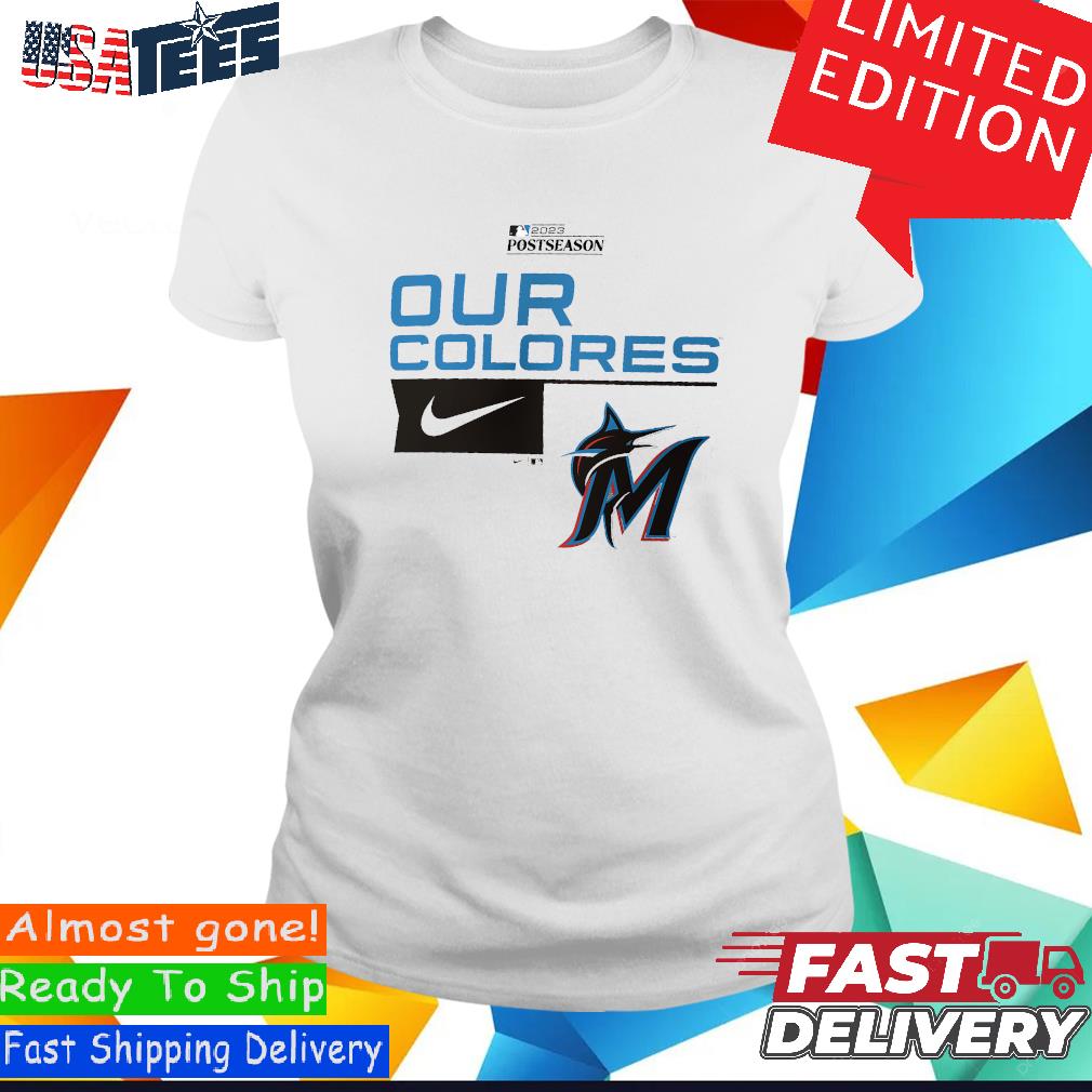 Miami Marlins Nike Our Colores Postseason 2023 Shirt, hoodie