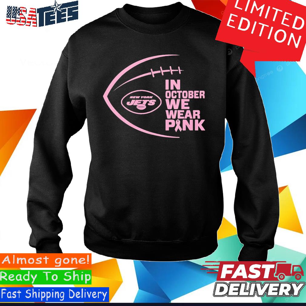 : New York Jets Womens NFL Pink Everyday Tee, Cotton T