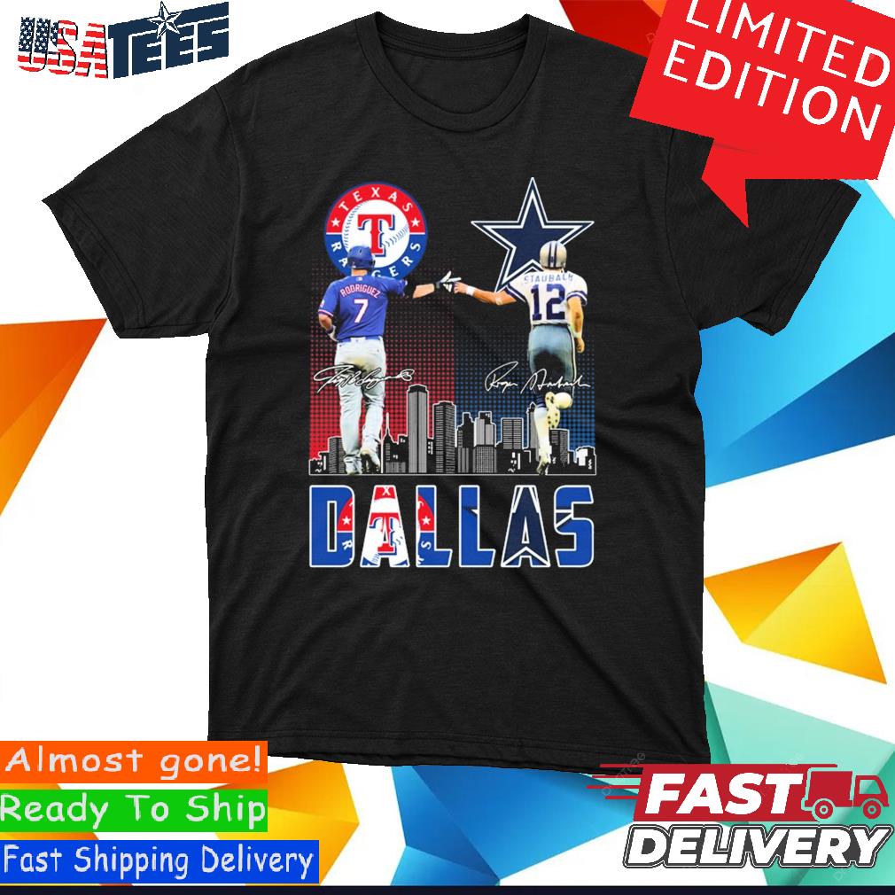 Official Dallas Sports Iván Rodríguez And Roger Staubach Signatures Shirt,  hoodie, sweater and long sleeve