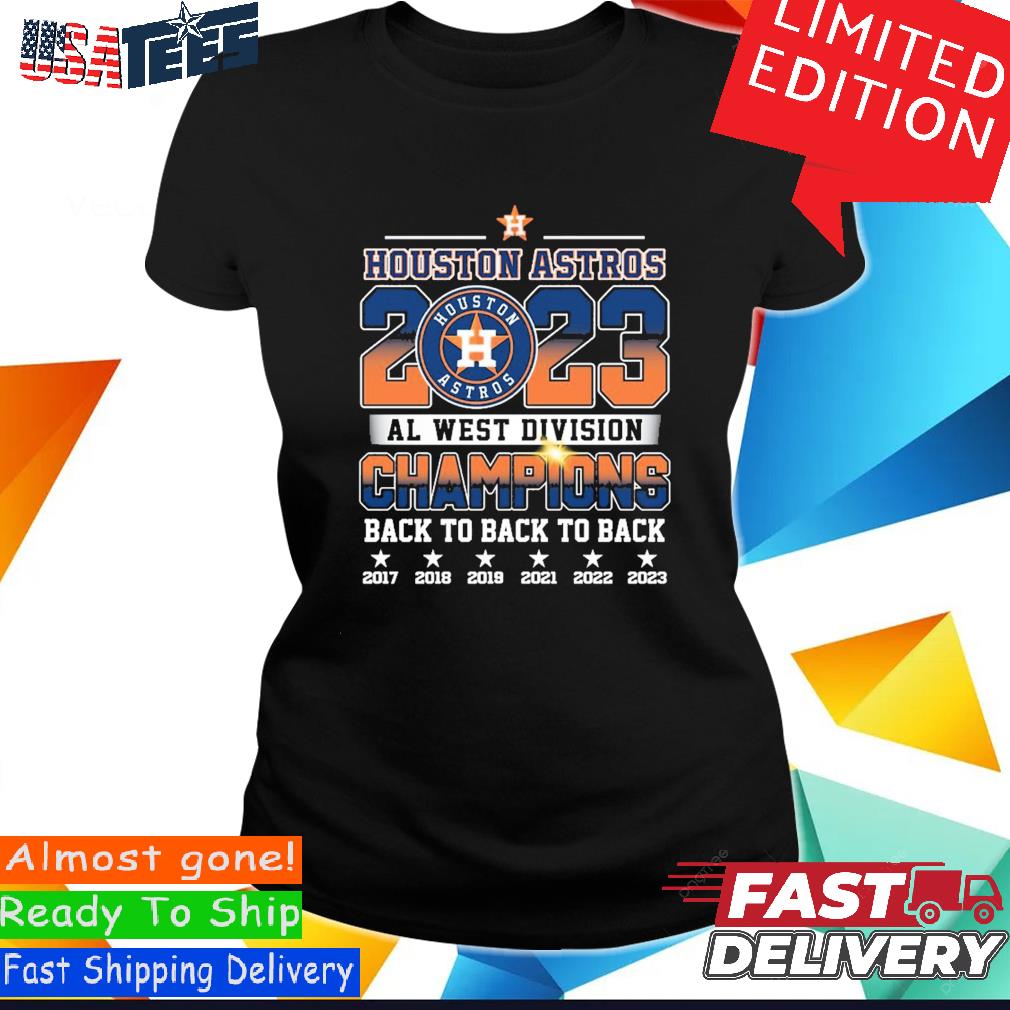 Official houston Astros AL West Division Champions Back To Back To