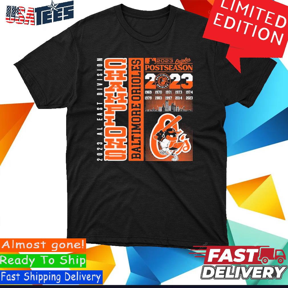 O's Baltimore Orioles 2023 Postseason AL East Division Champions Shirt,  hoodie, sweater and long sleeve