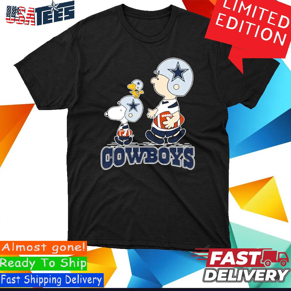 Official Dallas Cowboys Snoopy And Charlie Brown Peanuts Shirt