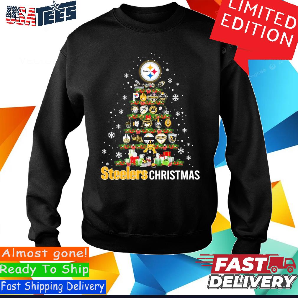 Pittsburgh Steelers Christmas Steelers Tree Shirt, hoodie, sweater and long  sleeve