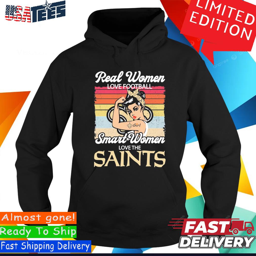 Official real women love football smart women love the new orleans saints  heart diamond 2023 shirt, hoodie, sweater, long sleeve and tank top