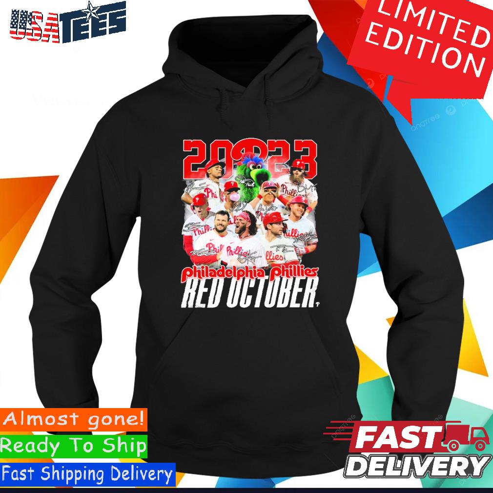 NLCS red october Philadelphia Phillies signatures shirt, hoodie, sweater,  long sleeve and tank top