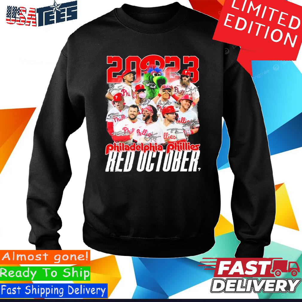 Original Philadelphia Phillies NLCS 2023 Red October signatures Shirt,  hoodie, sweater, long sleeve and tank top