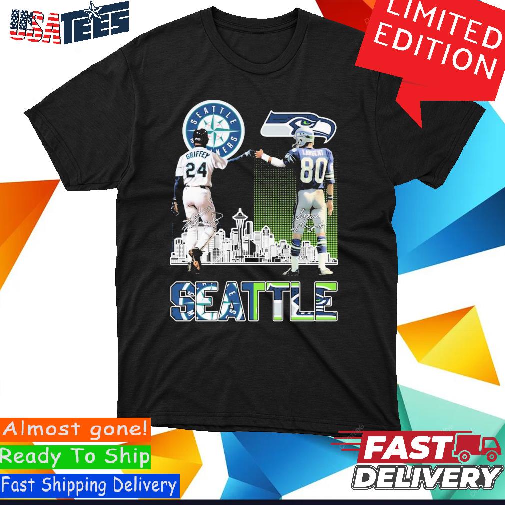 Seattle Seahawks Steve Largent And Seattle Mariners Ken Griffey City  Signatures Shirt, hoodie, sweater, long sleeve and tank top