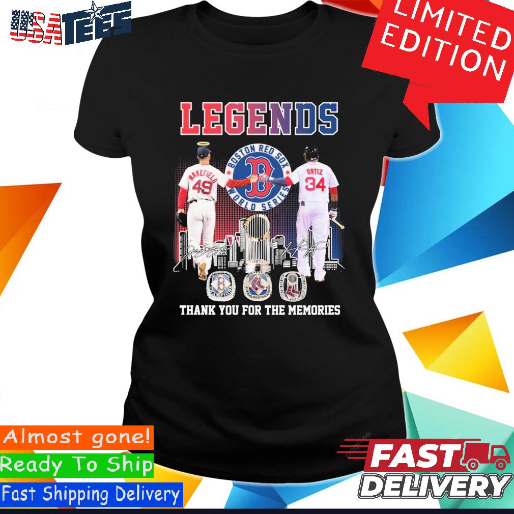 Boston Red Sox World Series Legends Thank You for the memories signatures  shirt, hoodie, sweater, long sleeve and tank top