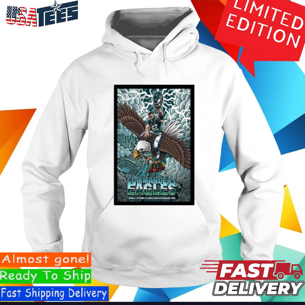 NFL Philadelphia Eagles Vs The Commanders Sunday October 1st 2023 Poster  Premium Unisex T-Shirt, hoodie, sweater and long sleeve