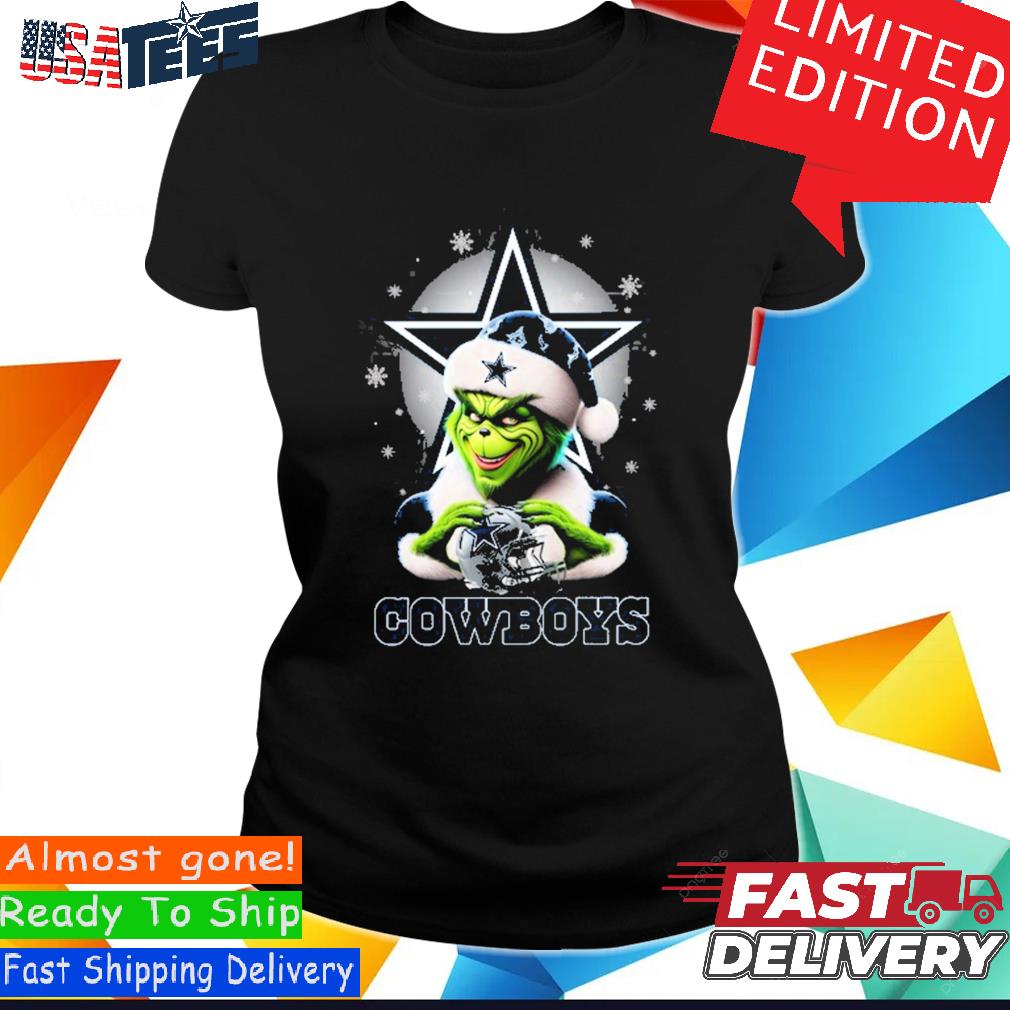 Official Santa Grinch Love Dallas Cowboys Christmas Shirt, hoodie, sweater  and long sleeve