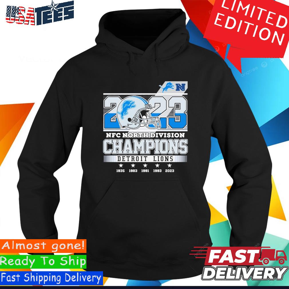 Official Detroit Lions 2023 NFC North Division Champions shirt, hoodie,  sweater and long sleeve