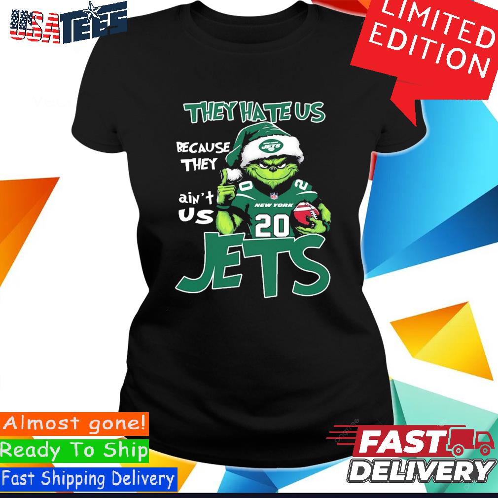 New York Jets I Hate People but Love My Jets Grinch 20oz Skinny