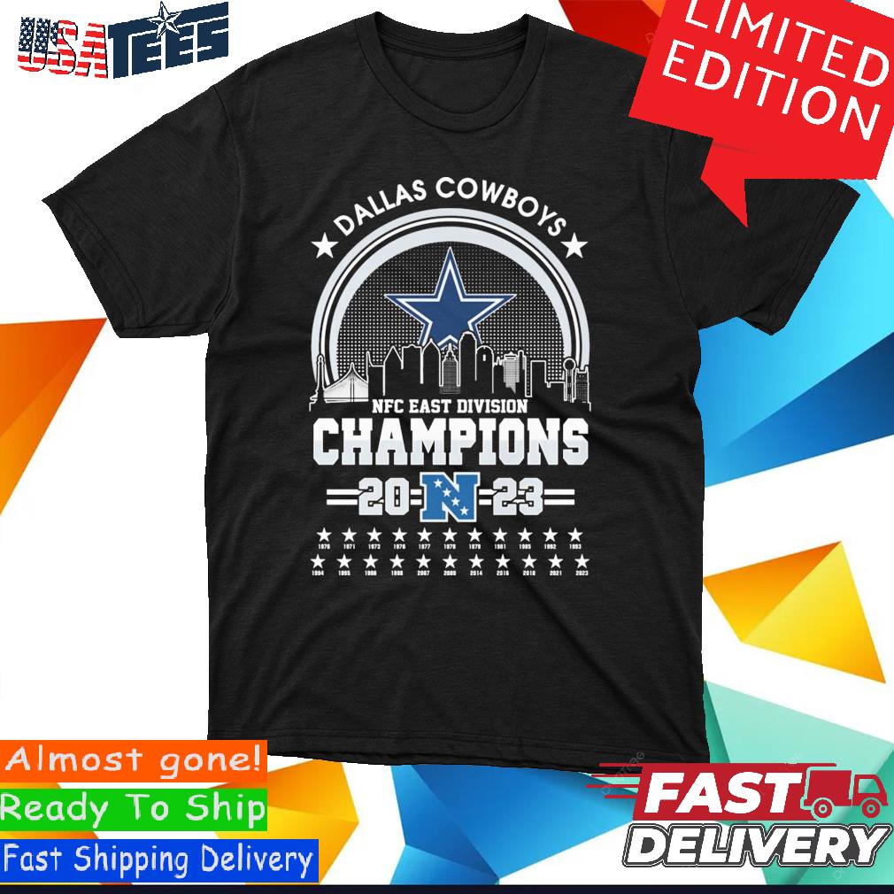 Official Dallas Cowboys Skyline NFC East Division Champions 2023