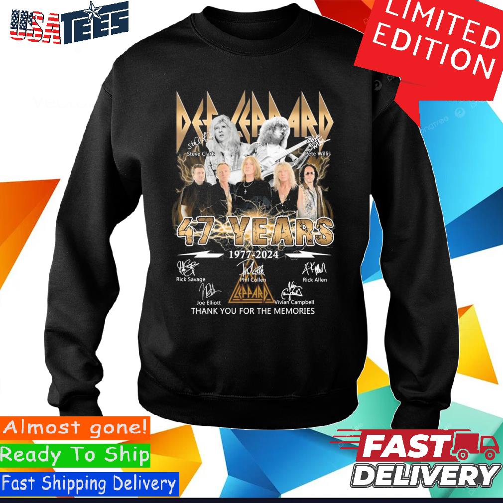 Official Official Def Leppard 47 Years Anniversary 1977-2024 Thank 