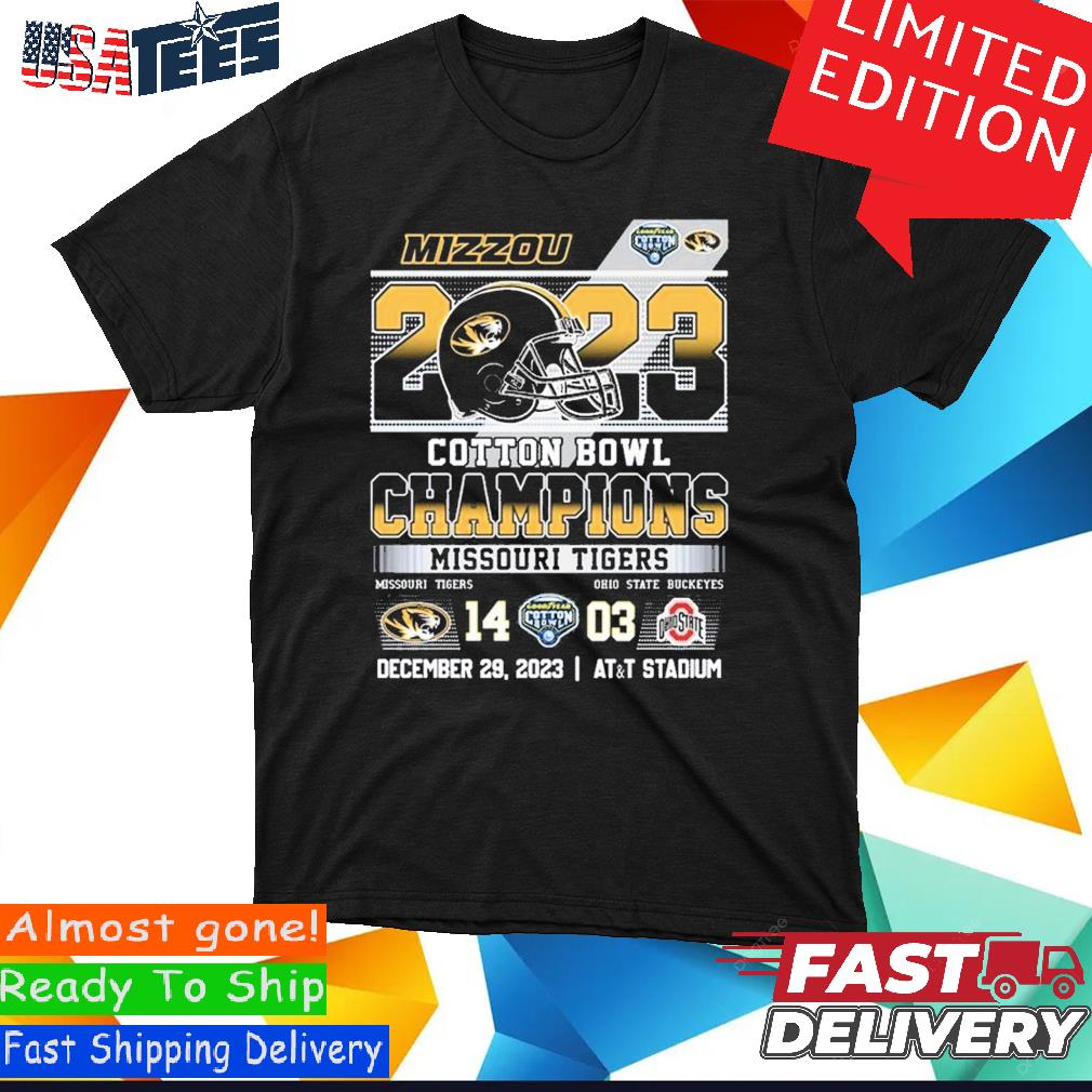 Official Official Mizzou 2023 Cotton Bowl Champions Missouri Tigers 14-03  OSU Shirt, hoodie, sweater and long sleeve