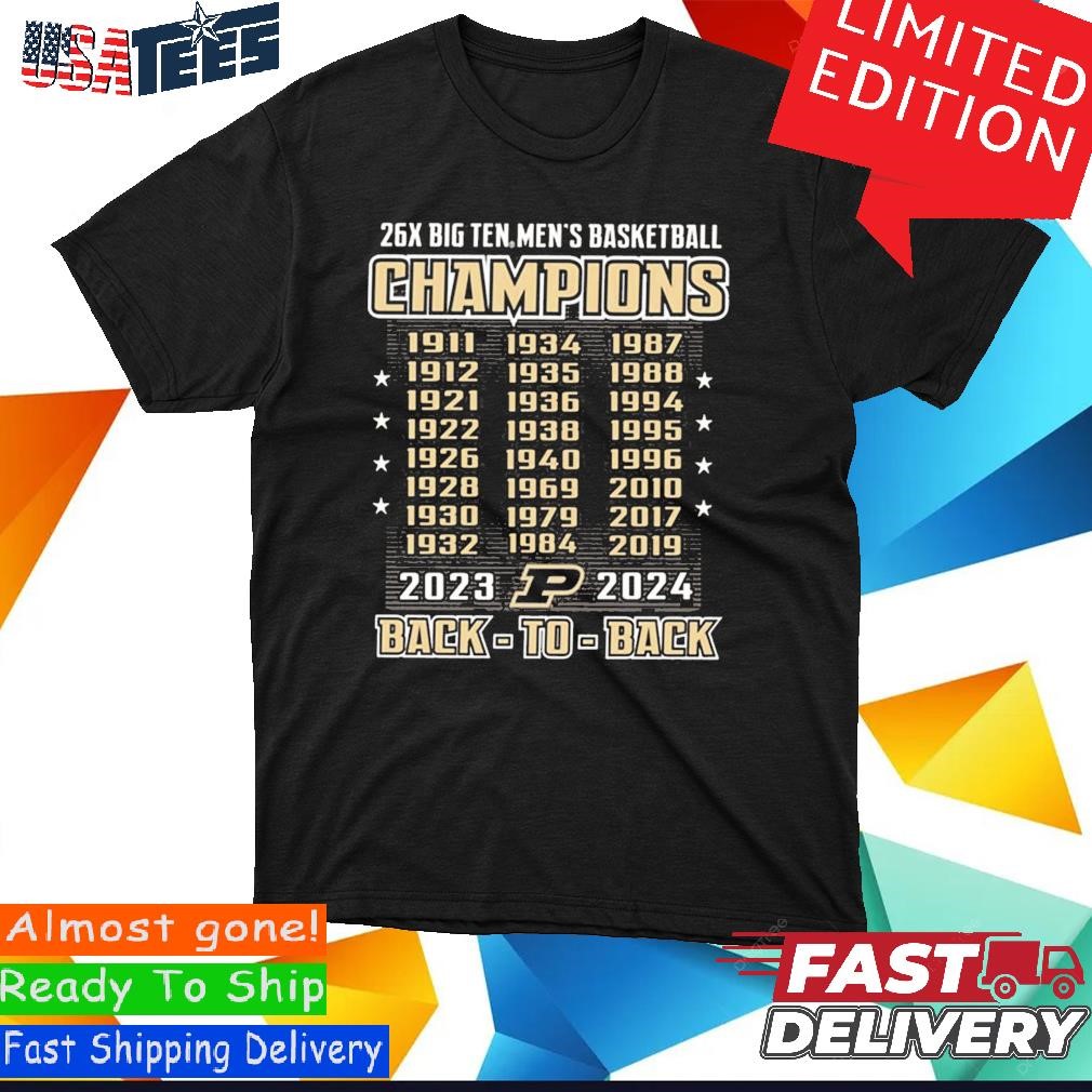 Purdue big best sale ten championship shirts