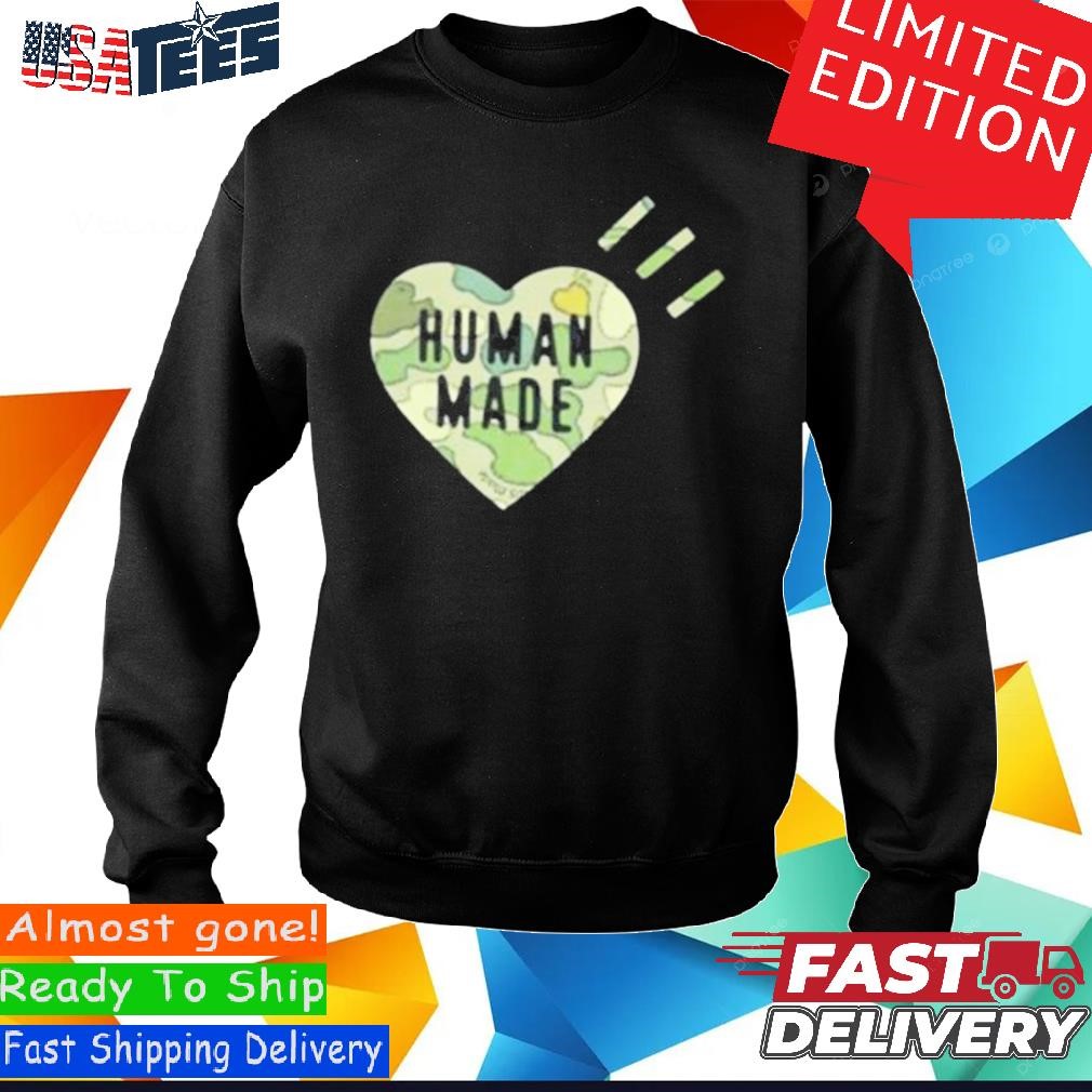 Official Human Made Camo Heart Shirt