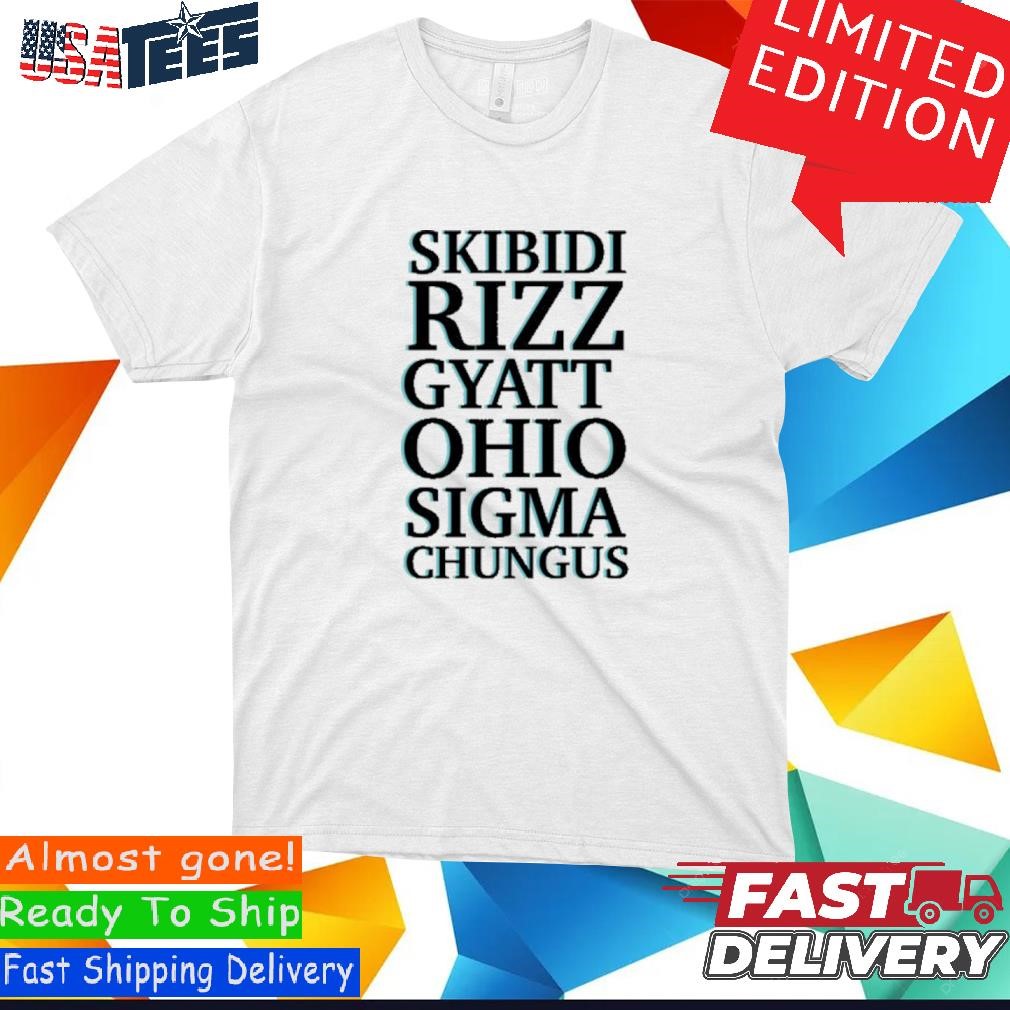 Official Know Your Meme Skibidi Rizz Gyatt Ohio Sigma Chungus Shirt