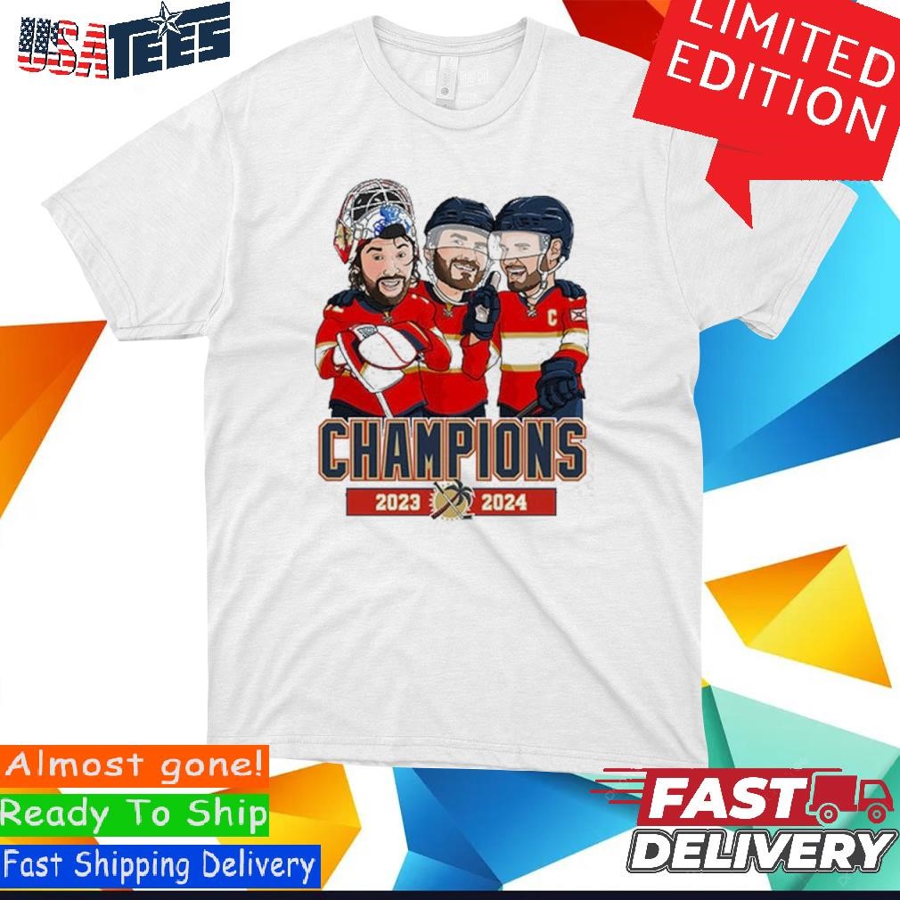 Official Florida Panthers Team Cartoon Champions 2024 Shirt, hoodie ...