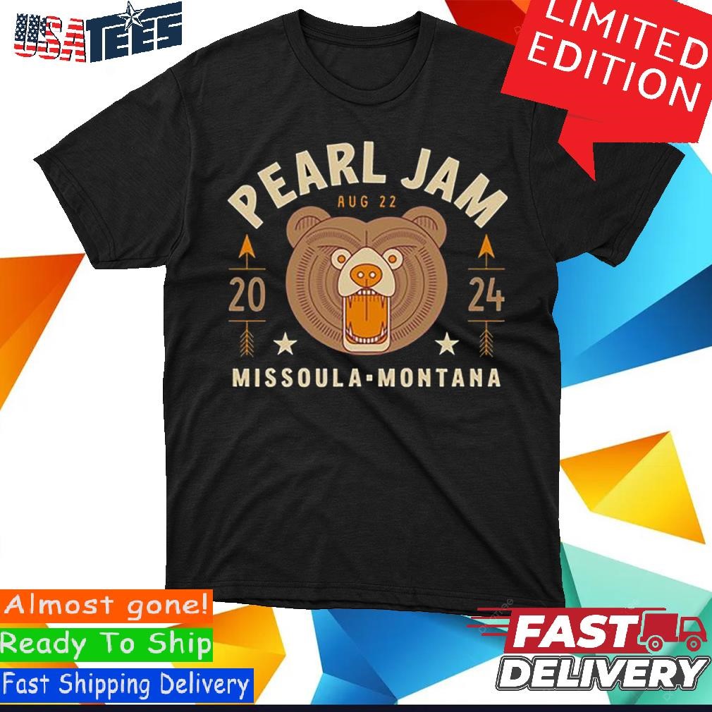 Pearl Jam Missoula, Montana August 22, 2024 Event T-shirt