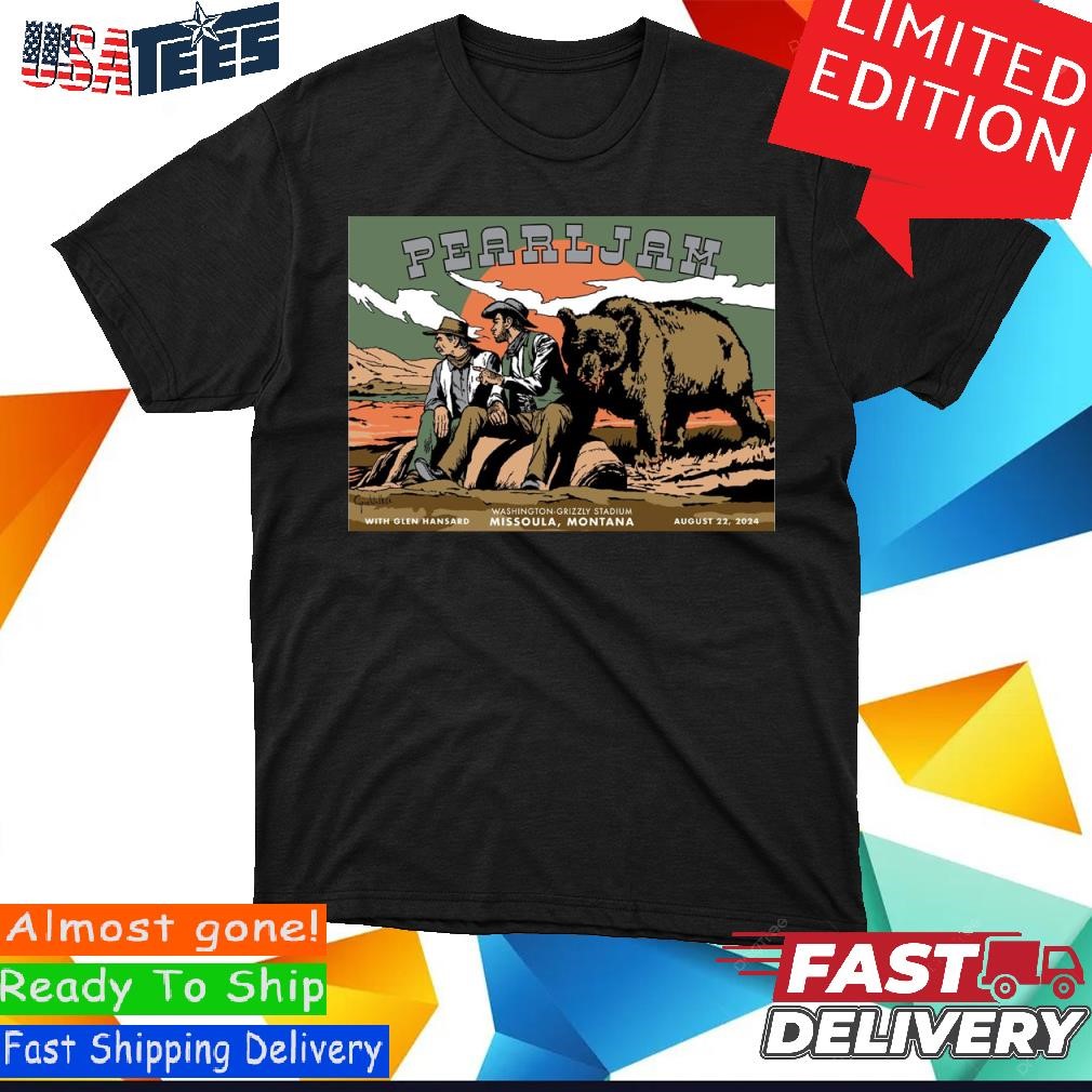 Pearl Jam Missoula, Montana With Glen Hansard August 22, 2024 T-shirt